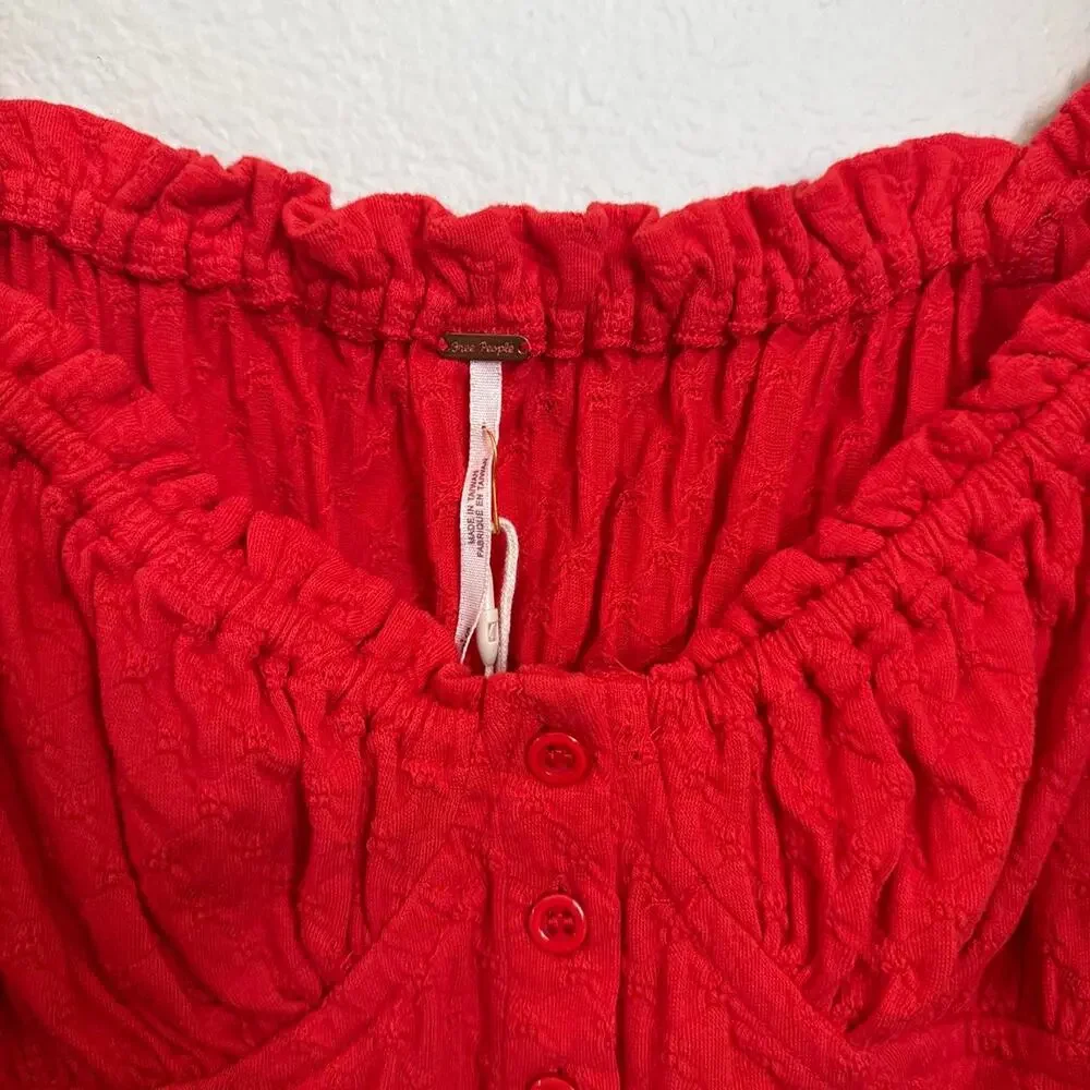 Red long sleeve button up